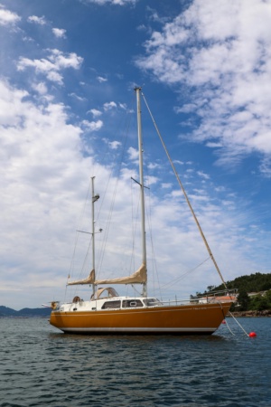 Velero en la Ria de Vigo 1