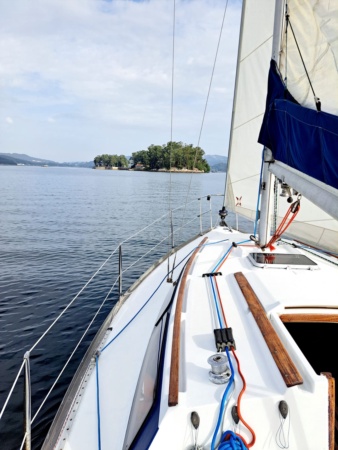 Navegación en velero por la ría de Vigo 1