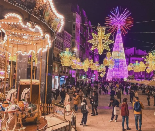 ✨ Luces de Navidad de Vigo desde el mar: atardecer + ruta nocturna 1