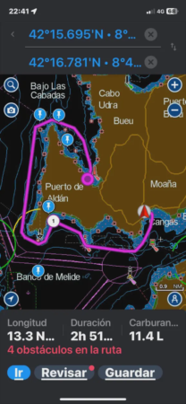 Alquiler velero en Vigo: medio Día 5