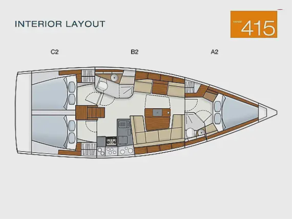 Alquiler de velero Hanse 415 en Baiona | 3 camarotes para 10 personas en las Rías Baixas 30