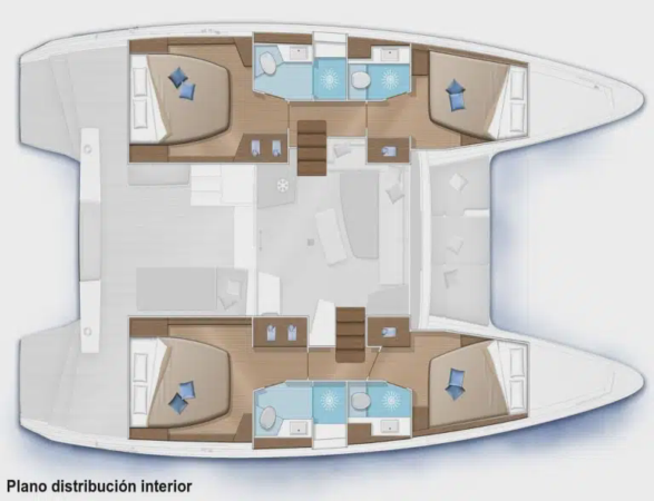 Alquiler de catamarán Lagoon 42 en Baiona | 4 camarotes, navega a las Islas Cíes y las Rías Baixas con o sin patrón. 12